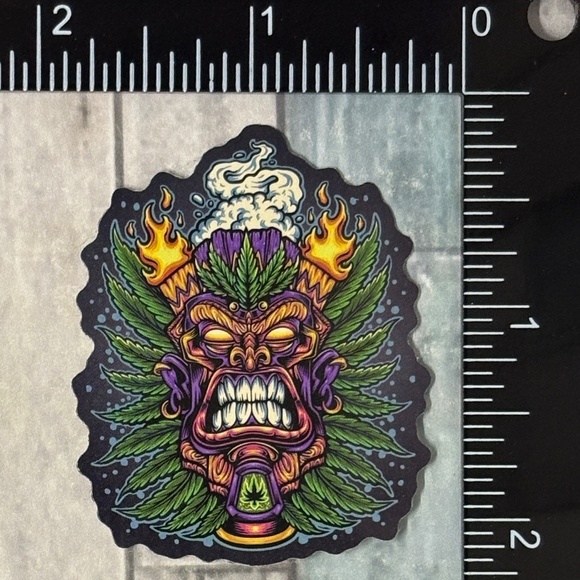 🌀10/$10🌀 Psychedelic 420 Reusable Waterproof Vinyl Sticker Decal - Picture 1 of 1